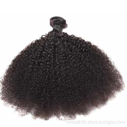 Top quality 9a grade afro kinky curly virgin hair brazilian hair curly human hair bundles for black women